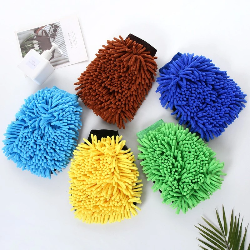 Chenille Velvet bílahreinsihanskar
